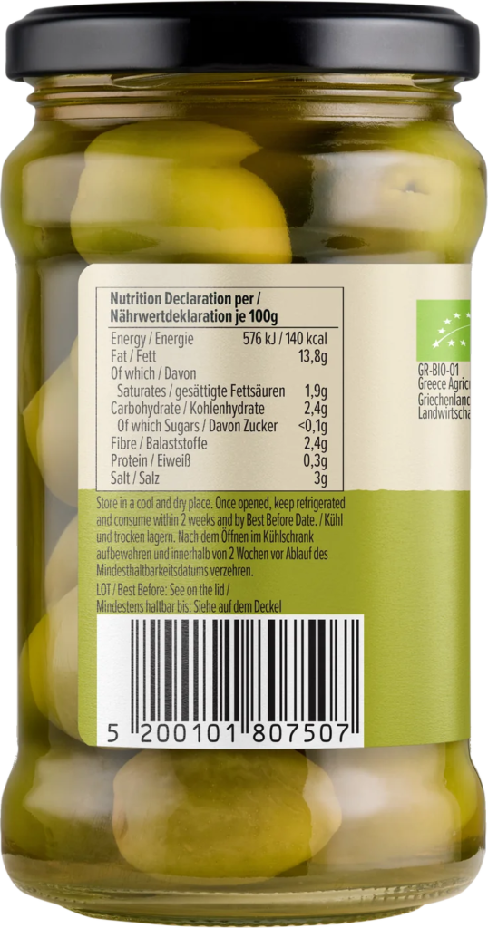 Olives vertes Bio — Côté A