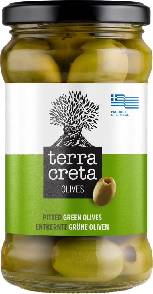 Olives vertes dénoyautées — Face