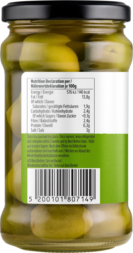 Olives vertes — Côté A